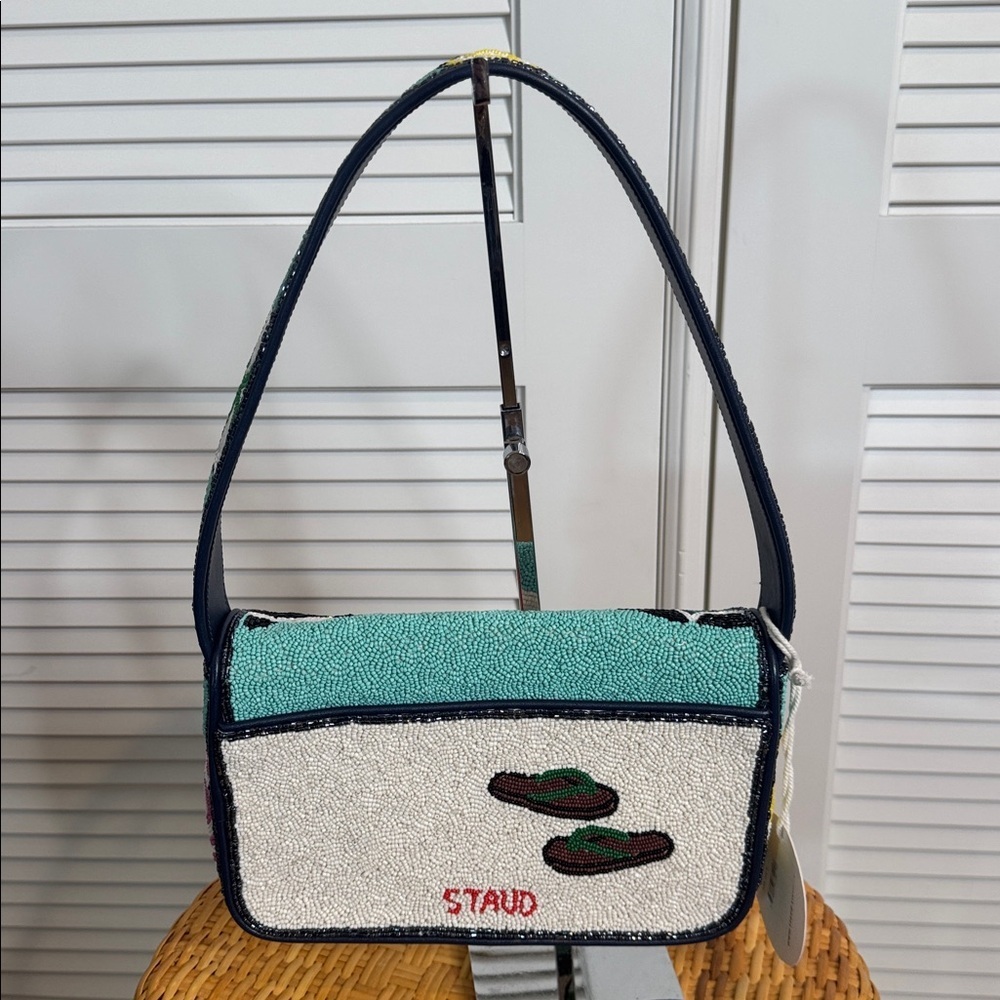 STAUD Tommy Umbrellas bag - Beach / Pool Flip Flops Resort Brand New - Picture 6 of 7